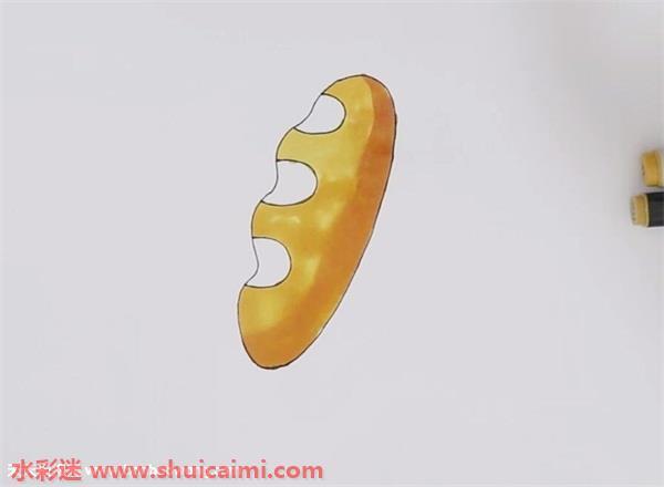面包怎么画 简笔画卡通面包步骤教程