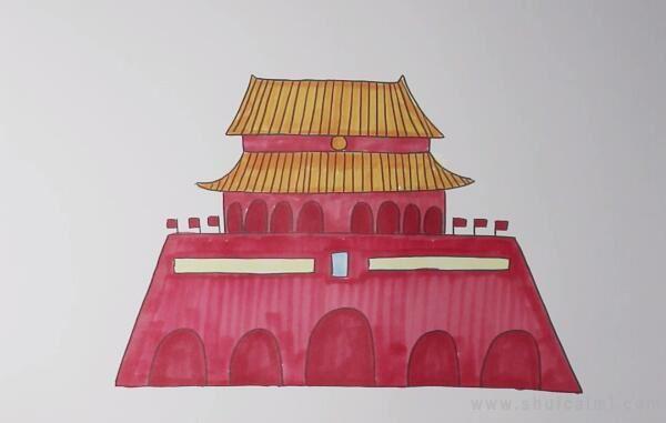 天安门简笔画怎么画 天安门简笔画画法