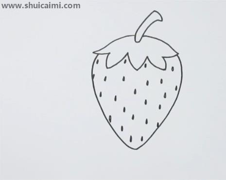 草莓简笔画怎么画 草莓简笔画图片大全