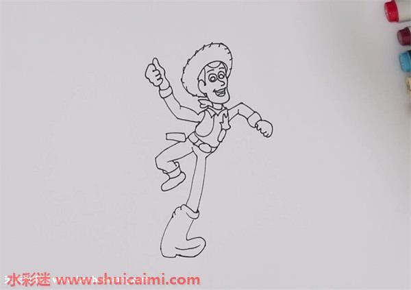 牛仔胡迪怎么画 牛仔胡迪简笔画简单又漂亮彩色