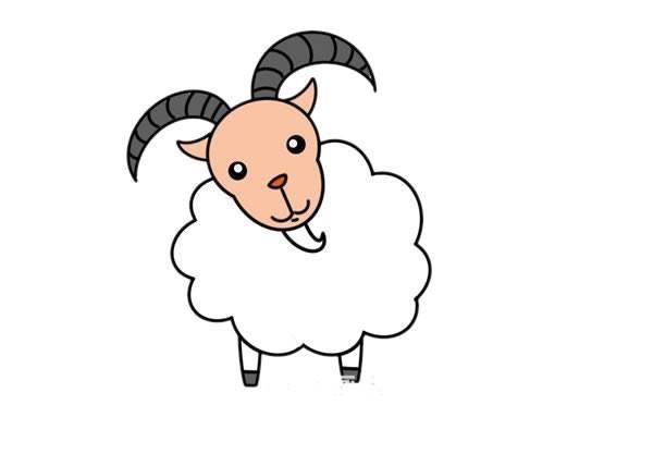 山羊简笔画 山羊简笔画彩色