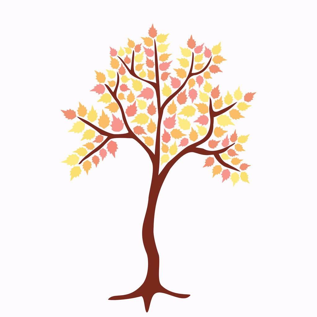 秋天的树简笔画图片大全 秋天的树简笔画图片大全大图