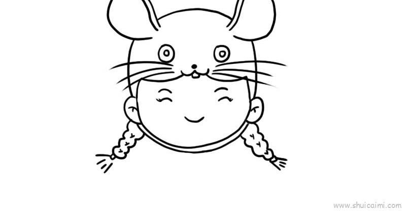 鼠年头像儿童画怎么画 鼠年头像简笔画图片