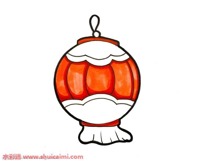 中国传统灯笼怎么画 中国传统灯笼简笔画简单又漂亮彩色