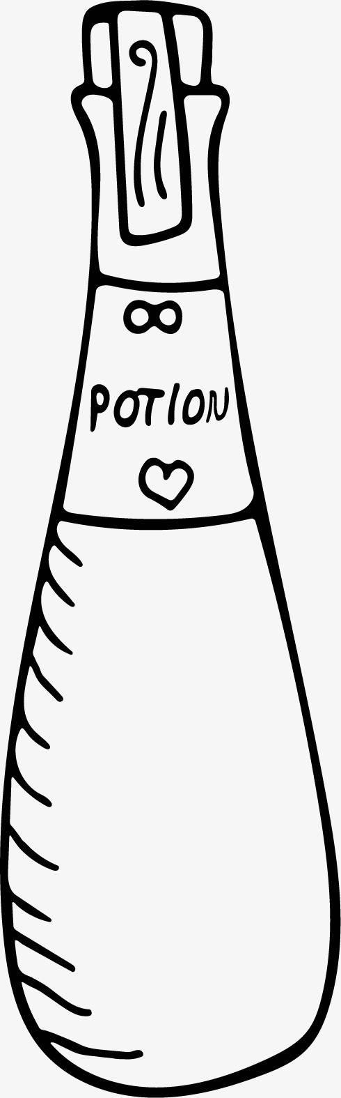 瓶子的简笔画 矿泉水瓶子的简笔画