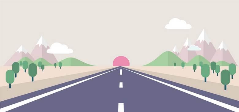 马路简笔画 马路简笔画图片