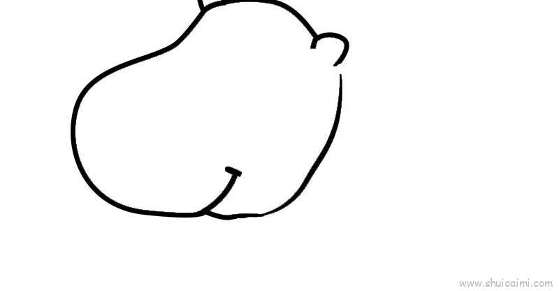 河马儿童画怎么画 河马简笔画简单又好看