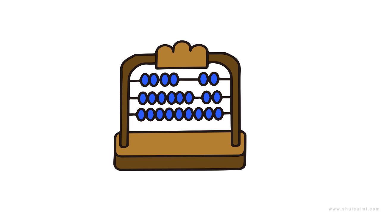 算盘简笔画怎么画？算盘简笔画步骤详细教程