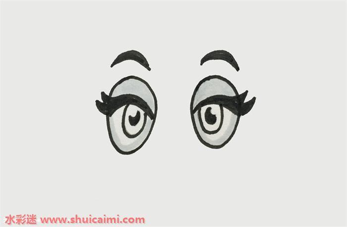 眼睛怎么画 眼睛简笔画图片带颜色