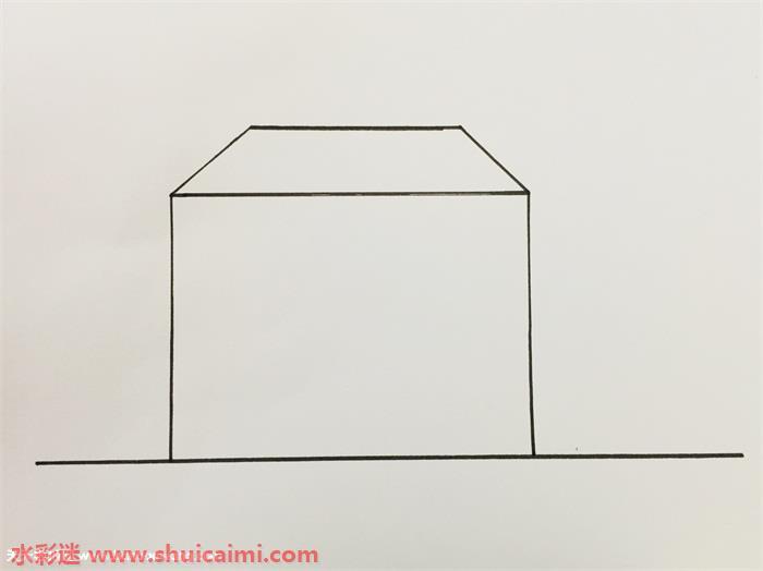 商场怎么画 商场简笔画步骤图