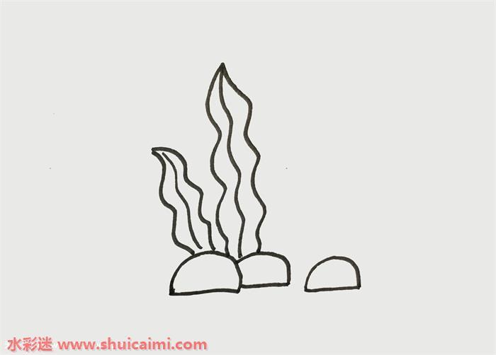 海草怎么画 海草简笔画步骤