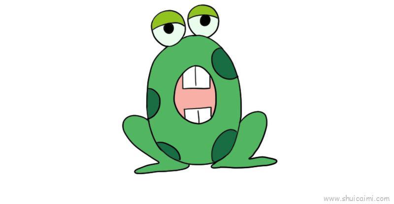 青蛙儿童画怎么画 青蛙简笔画图片大全