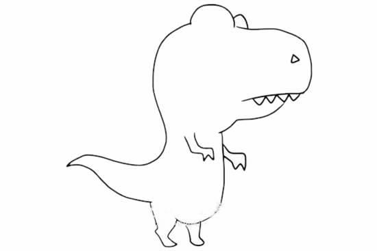 霸王龙简笔画 霸王龙简笔画简单