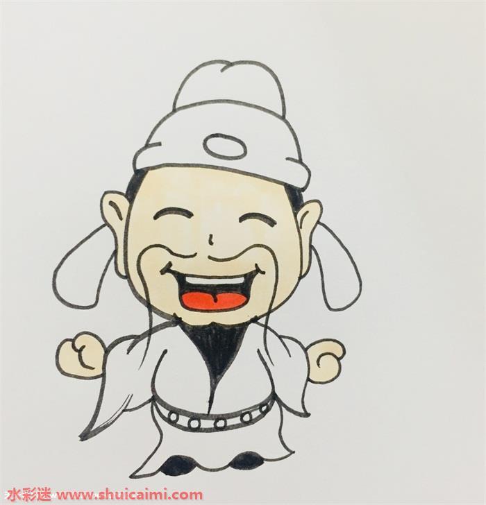 诗人怎么画 诗人简笔画漂亮彩色