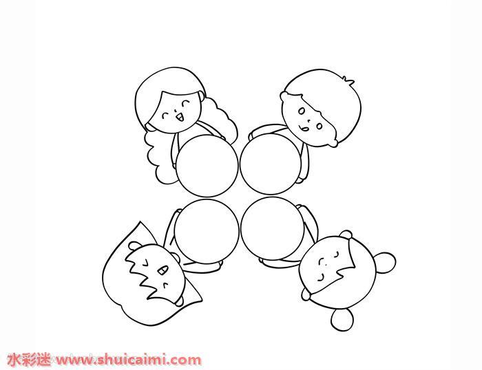 光盘行动怎么画 光盘行动简笔画漂亮卡通