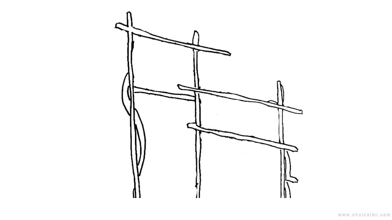 葡萄架简笔画怎么画 葡萄架简笔画步骤