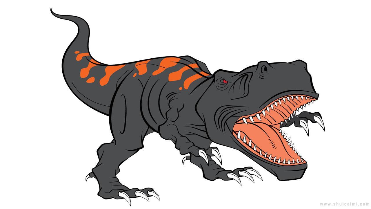 霸王龙简笔画怎么画 霸王龙简笔画好看