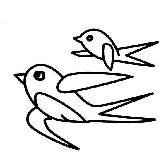 小燕子简笔画 小燕子简笔画图片