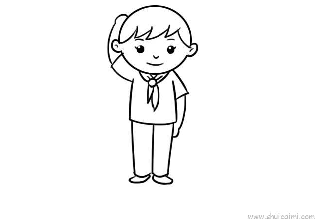 少先队员儿童画怎么画 少先队员简笔画简单又好看