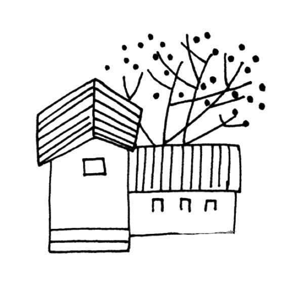 小房子简笔画 小房子简笔画彩色