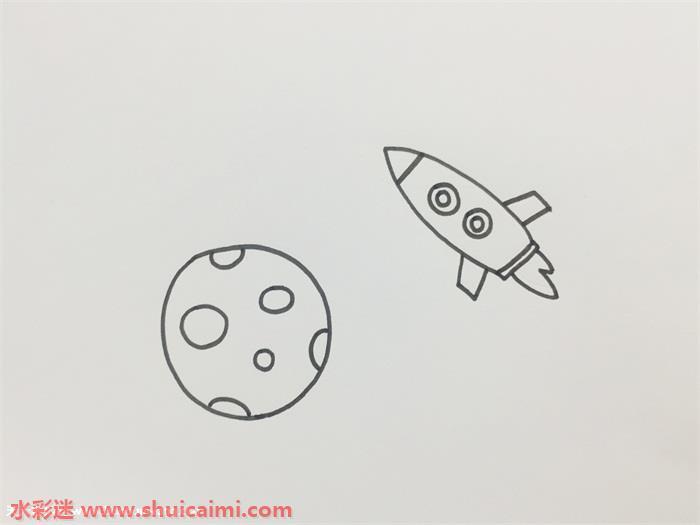 宇宙怎么画 宇宙简笔画简单彩色