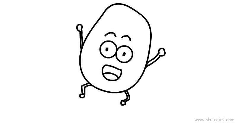 土豆儿童画怎么画 土豆简笔画图片大全