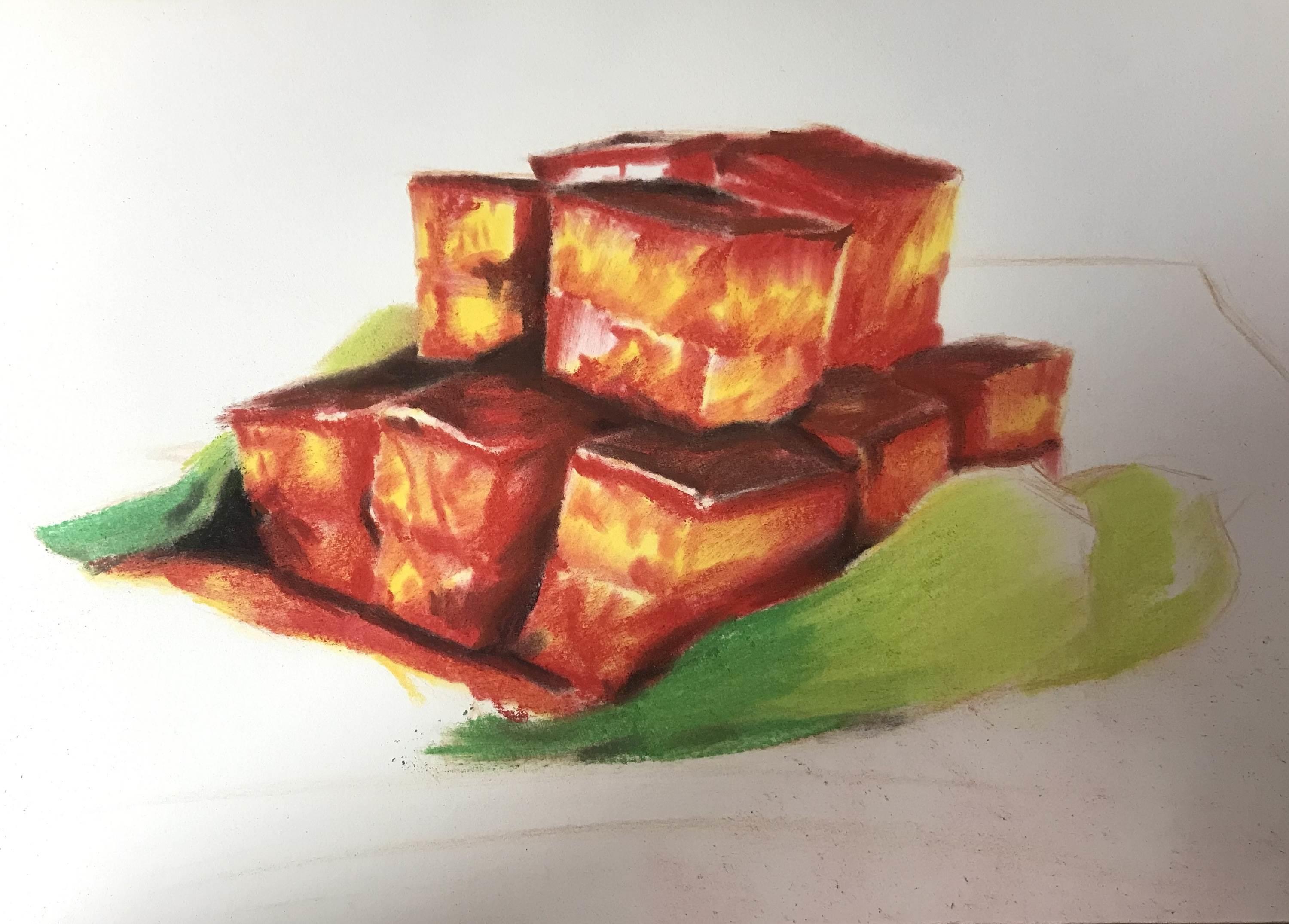 红烧肉简笔画 红烧肉简笔画图片大全