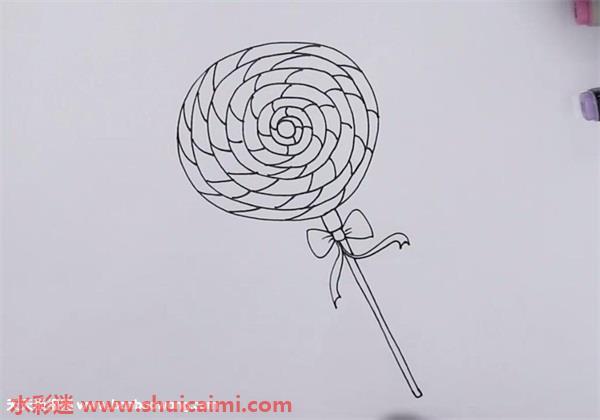 棒棒糖怎么画 棒棒糖简笔画简单好看带颜色
