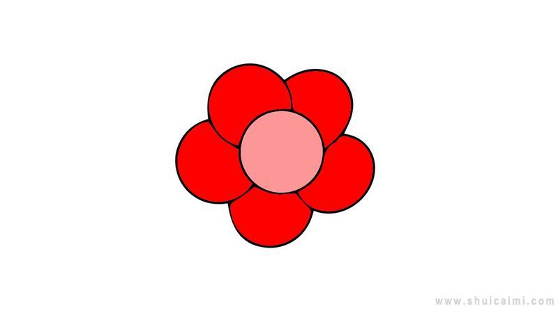 小红花简笔画怎么画 小红花简笔画图片