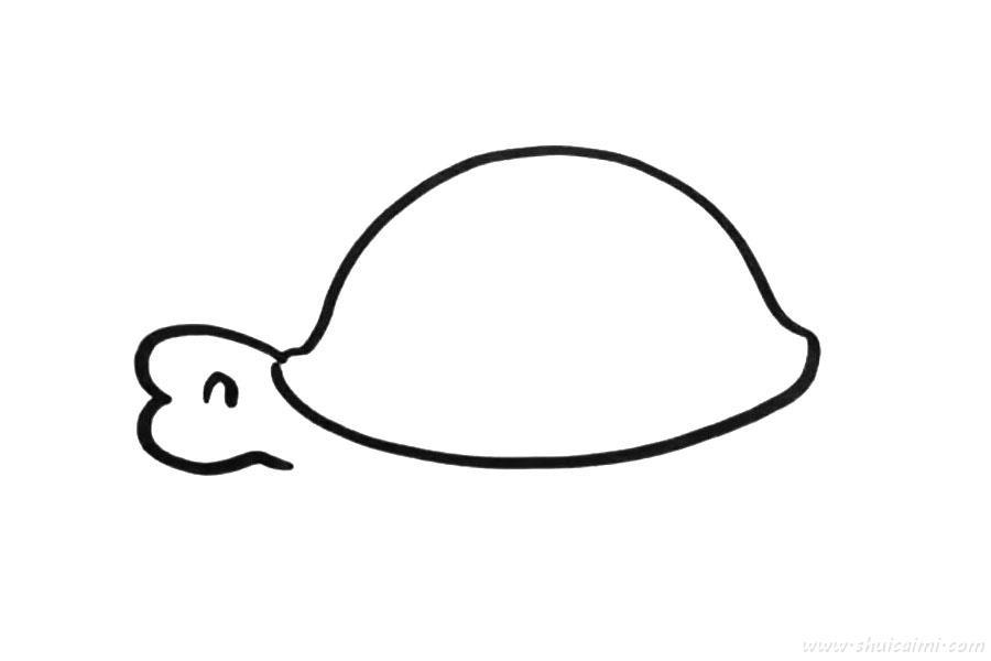 小乌龟怎么画 小乌龟简笔画步骤