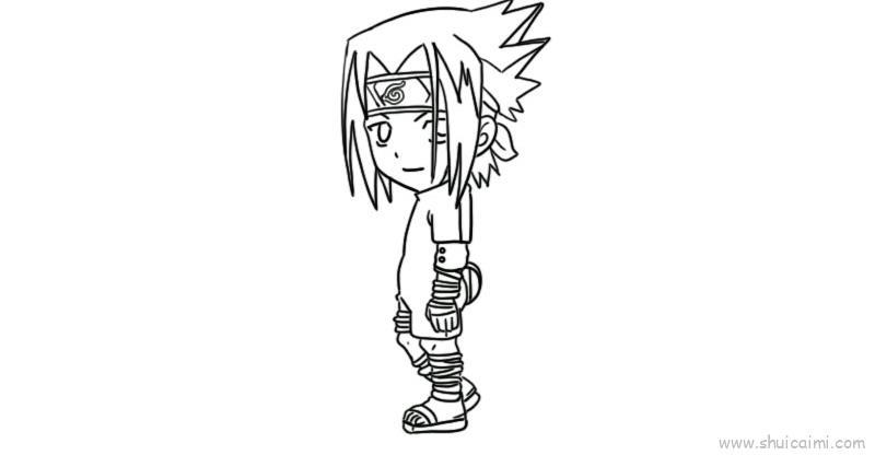 宇智波佐助儿童画怎么画 宇智波佐助简笔画简单又好看