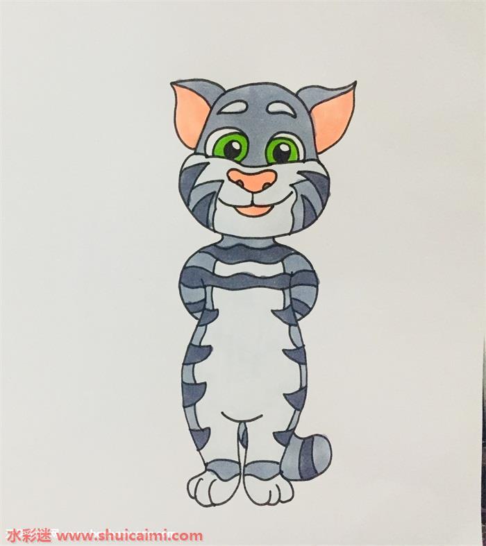 会说话汤姆猫怎么画 会说话汤姆猫简笔画简单又漂亮
