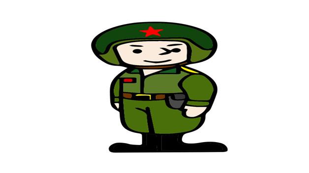 军人简笔画怎么画 军人简笔画好看