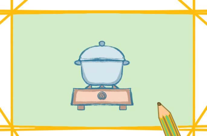 厨房简笔画图片大全图片 厨房简笔画图片带颜色