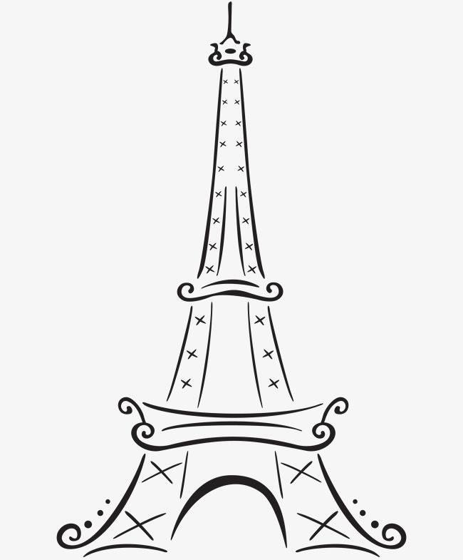 塔简笔画 塔简笔画带颜色