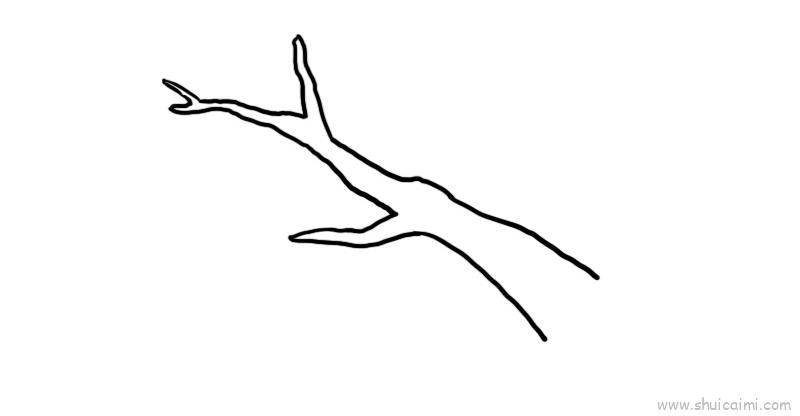 树枝儿童画怎么画 树枝简笔画顺序