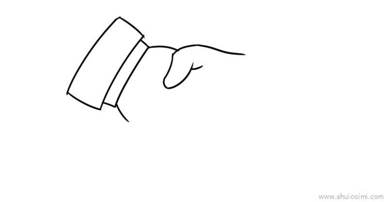 握手儿童画怎么画 握手简笔画画法