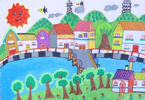 我的家乡简笔画 我的家乡简笔画幼儿园