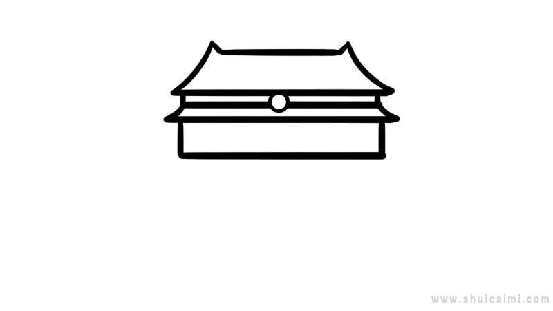 天安门简笔画怎么画 天安门简笔画步骤