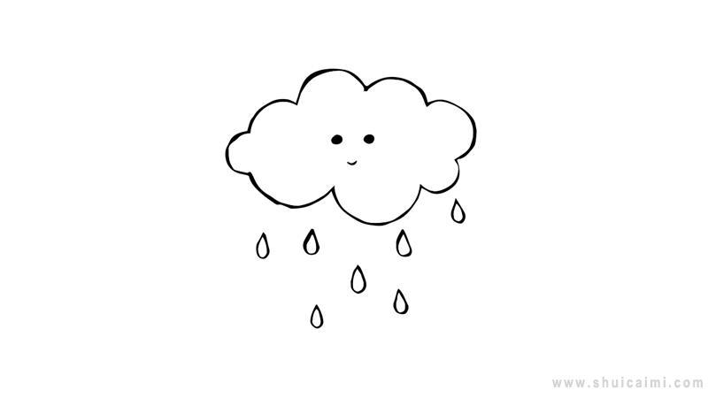 雨滴简笔画怎么画 雨滴简笔画画法