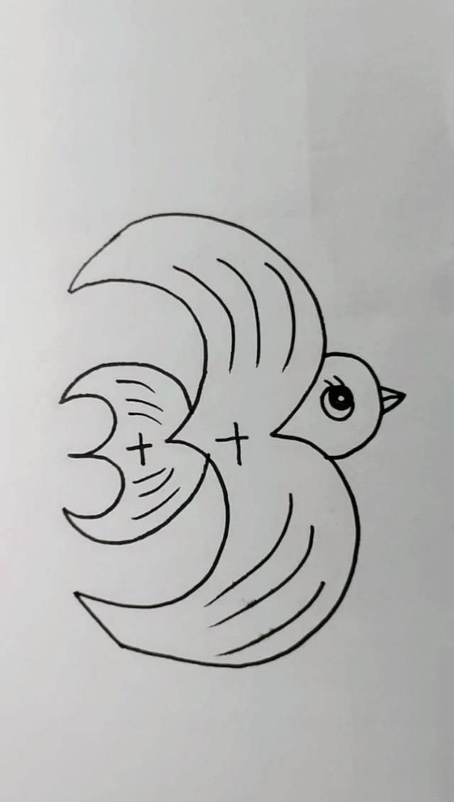 燕子怎么画 简笔画 燕子怎么画简笔画飞行