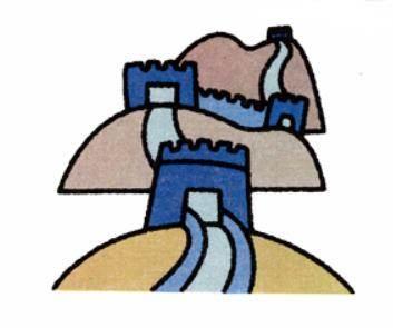儿童简笔画长城 儿童简笔画长城彩色