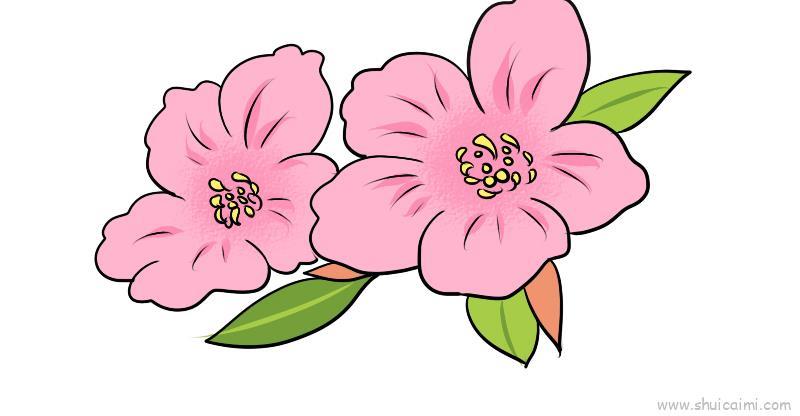 桃花儿童画怎么画 桃花简笔画简单又好看