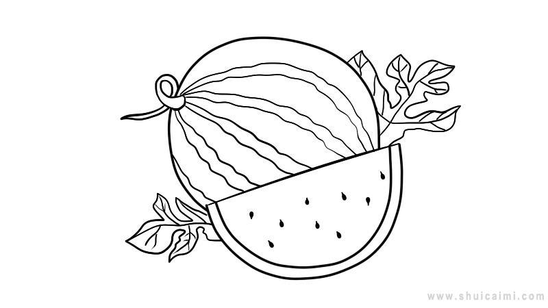 西瓜简笔画怎么画 西瓜简笔画画法