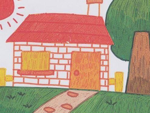 我爱我家简笔画 我爱我家简笔画彩色