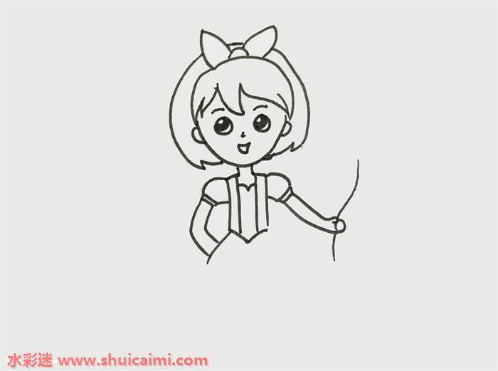 漫画少女怎么画 漫画少女简笔画步骤