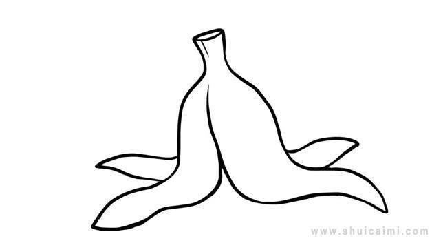 香蕉皮简笔画怎么画 香蕉皮简笔画简单