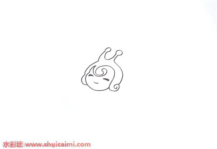 田螺姑娘怎么画 田螺姑娘简笔画彩色