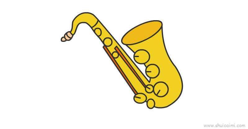 萨克斯儿童画怎么画 萨克斯简笔画简单又好看