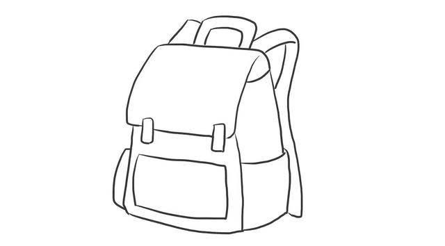书包的简笔画 怎么画书包的简笔画